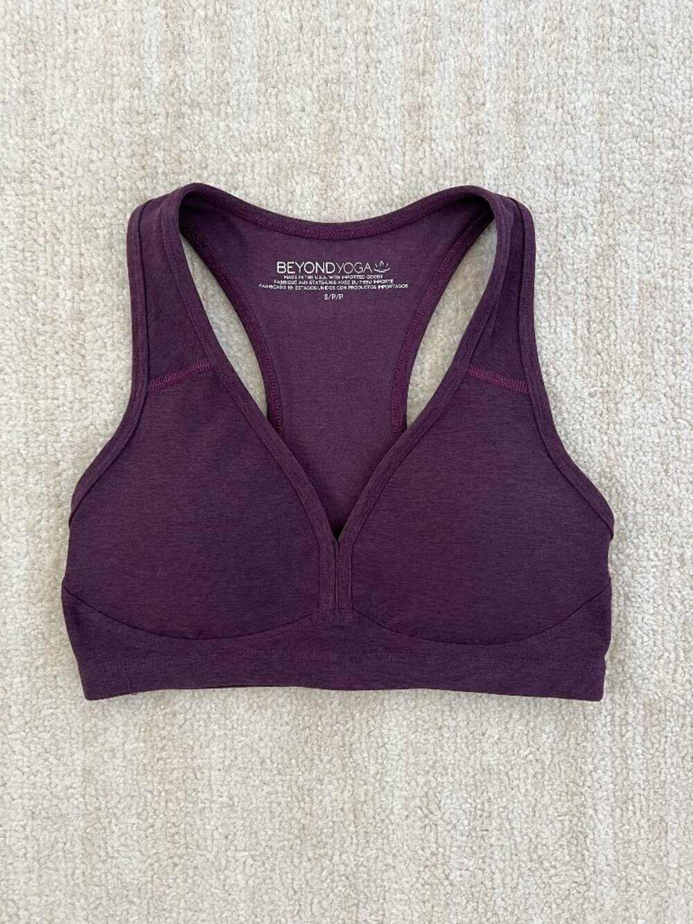 Beyond Yoga Spacedye Lift Your Spirits V-Neck Racerback Sports Bra S